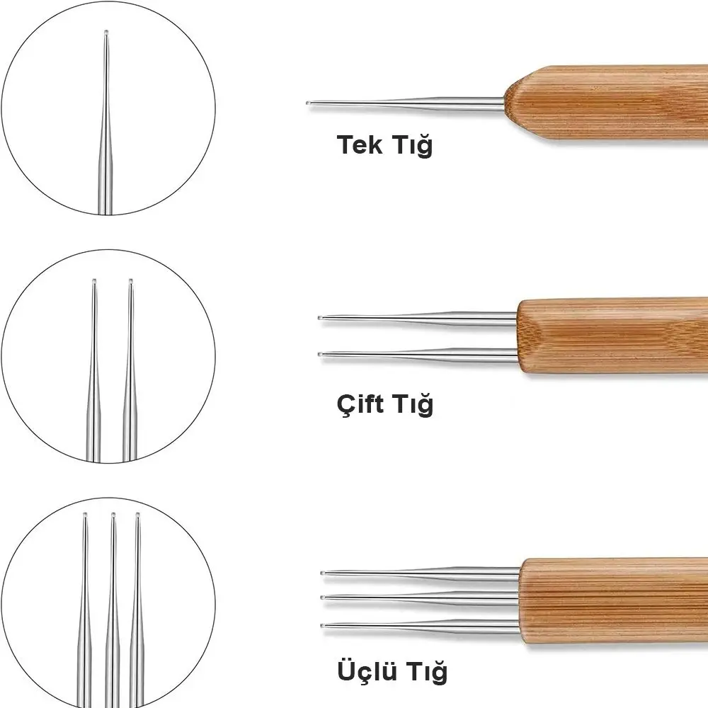 Rasta Tığ Seti / 0.75 mm 3