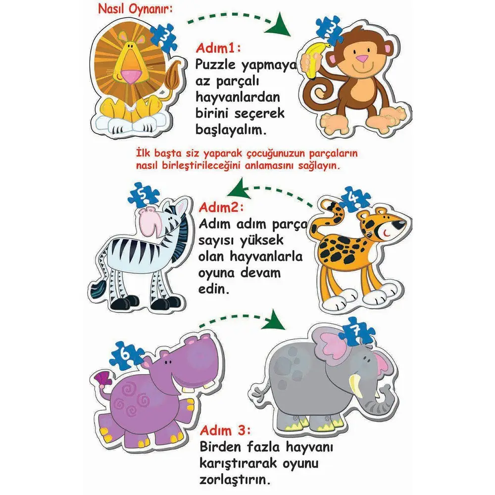 1703 BABY PUZZLE BENİM İLK HAYVANLAR PUZZLEM 4