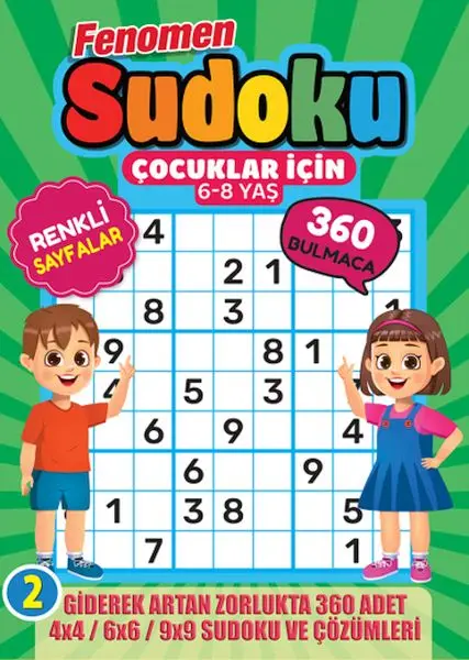 Fenomen Çuklar İçin Sudoku 6-8 Yaş -2