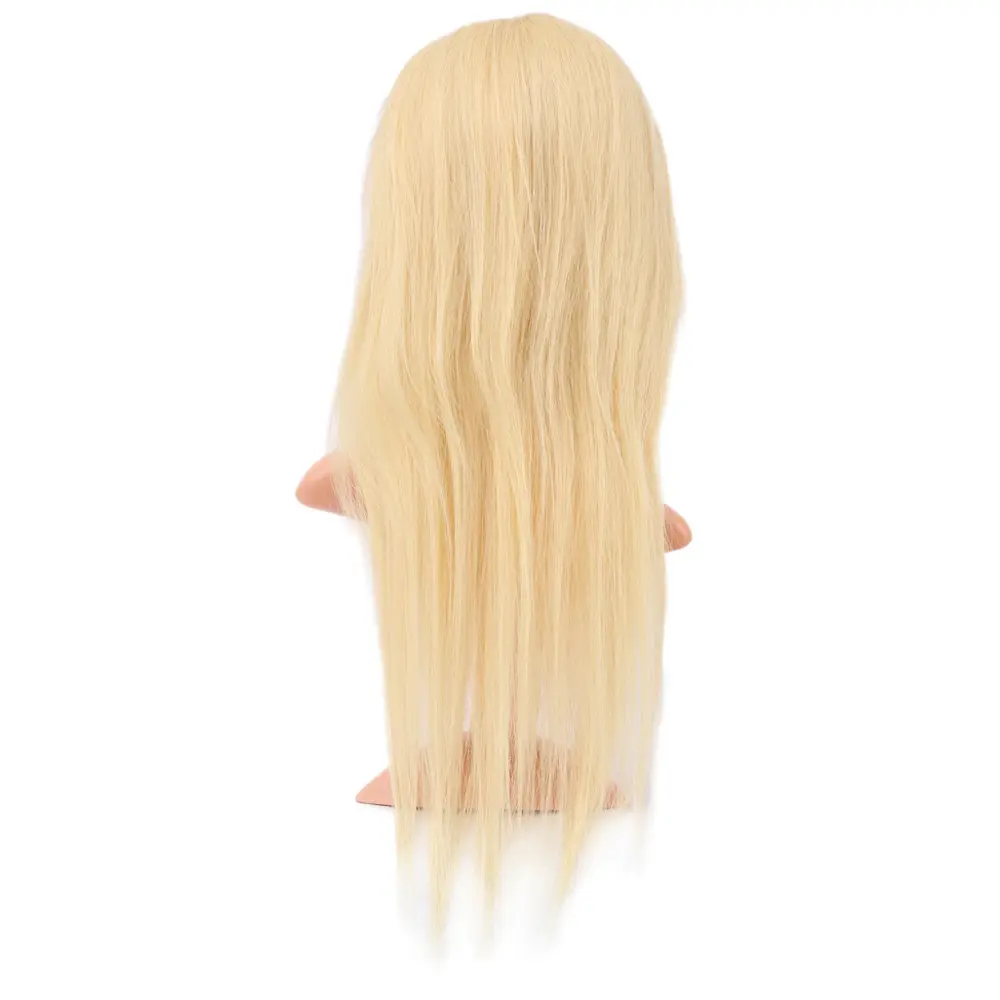 Gerçek Front Lace Düz Platin Tül Peruk / 60/65cm 4