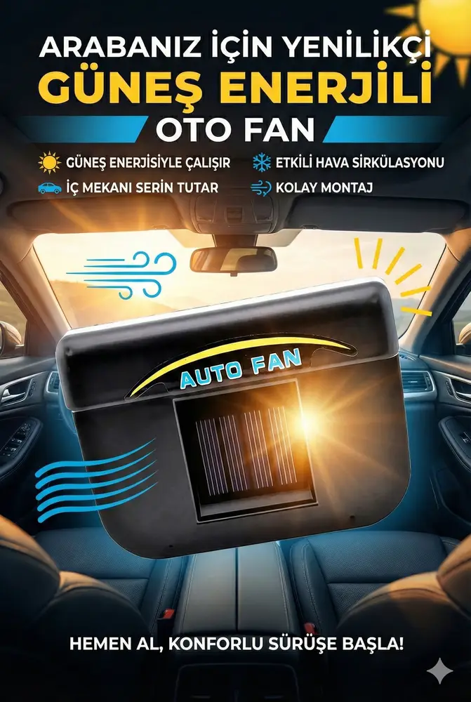Auto Cool Güneş Enerjisiyle Çalışan Araç İçi Soğutucu 2