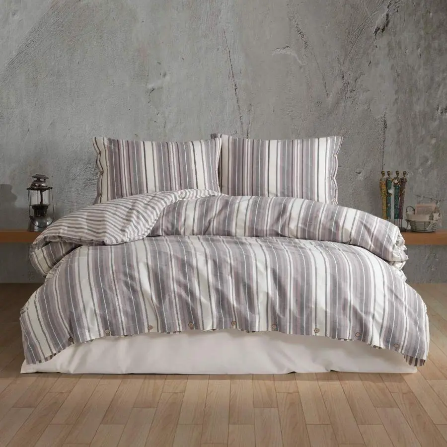 Butik Native Serisi Çift Kişilik Nevresim Takımı Rune v1 Lila