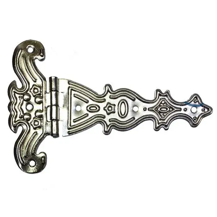 Dekoratif, Saç Tek Kuyruklu Menteşe - 69x102 mm, Büyük, Nikel, 100 Adet