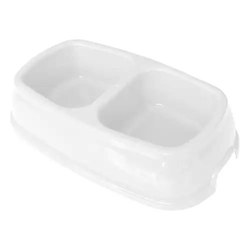 İkili Plastik Ve Su Kabı 500 + 500 Ml Beyaz