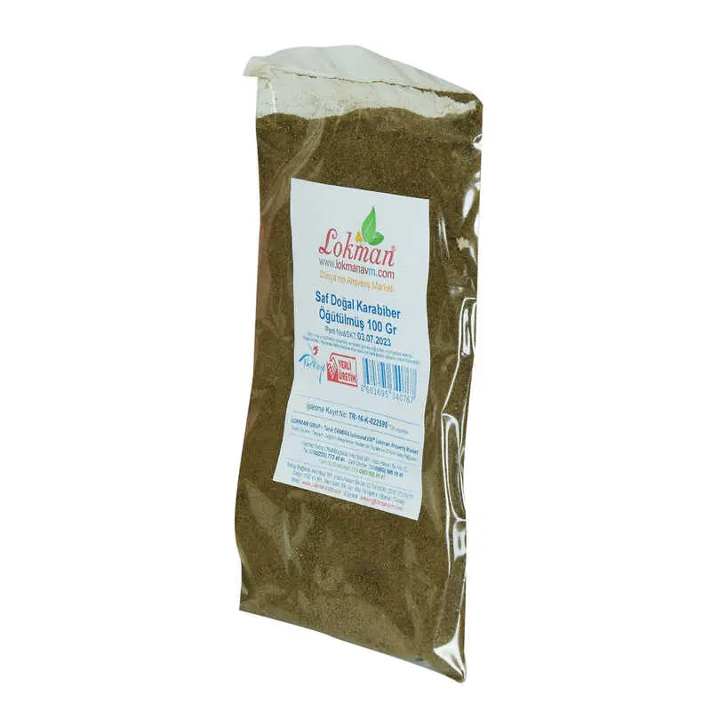 Karabiber Doğal Öğütülmüş Saf 100 Gr Paket 4