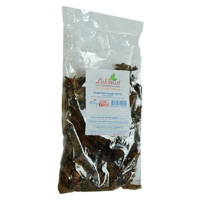 Nar Çiçeği Doğal 100 Gr Paket 4