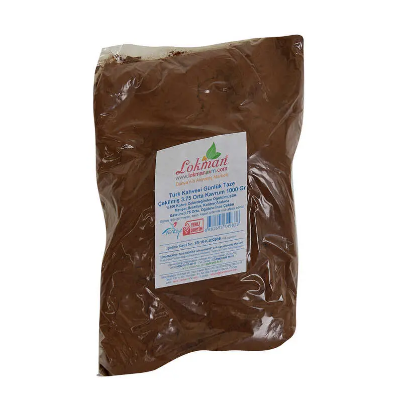 Türk Kahvesi Günlük Taze Çekilmiş 3.75 Orta Krum 1000 Gr Paket 3