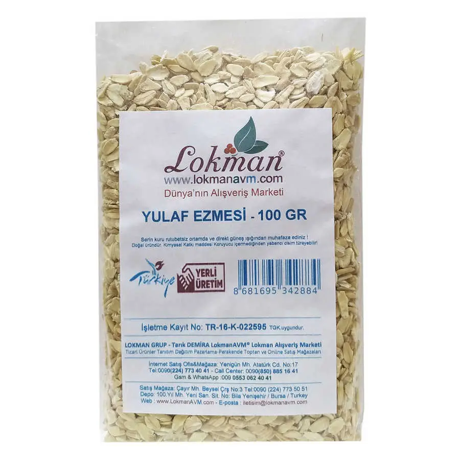 Yulaf Ezmesi Doğal 100 Gr Paket 3