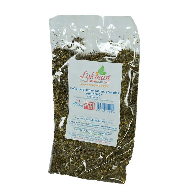Isırgan u Tane Doğal (Yuvarlak Yerli) 100 Gr Paket 5
