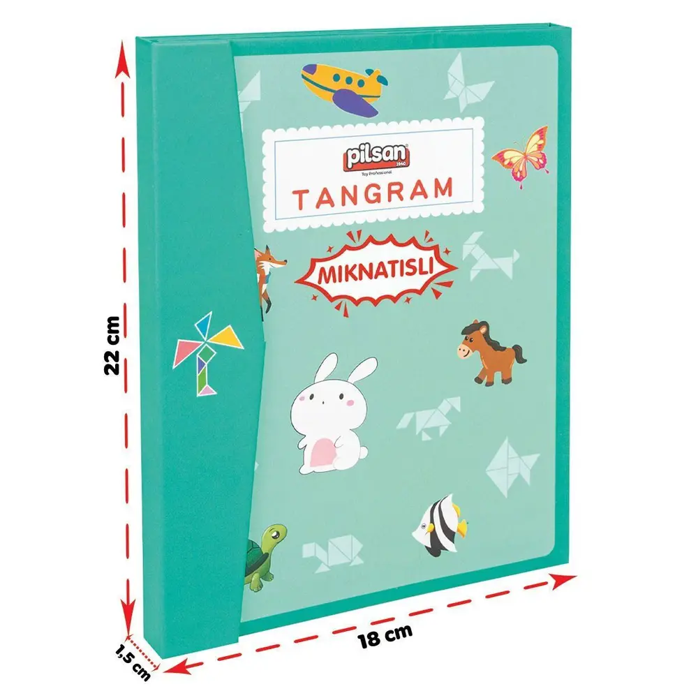 03 569 Ahşap Manyetik Tangram -Pilsan Oyuncak 7