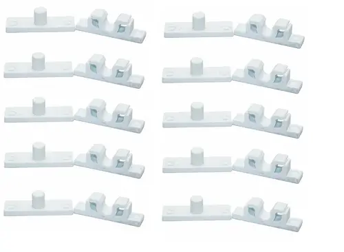 10 Adet Plastik Beyaz Sineklik Çıtçıtı – Dalı ve Pratik Sineklik Sabitleme Aparatı