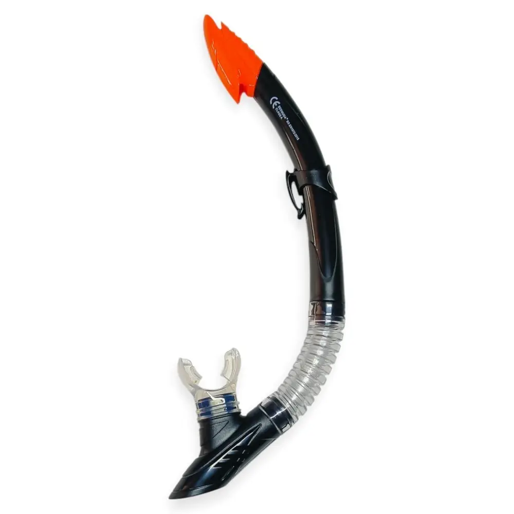 red Camlı Premium Dalış Maskesi ve Snorkel Yetişkin - Siyah - 1 ADET 4