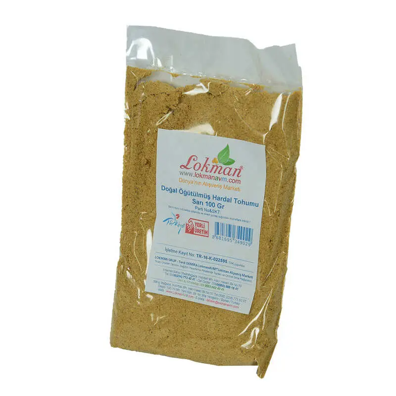 Hardal u Öğütülmüş Doğal Sarı 100 Gr Paket 5