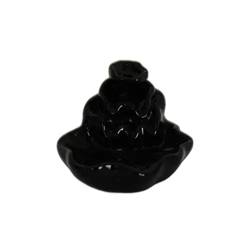 Geri Akış Buhurdanlık Tütsülük Seramik Şe Siyah Backflow C0902