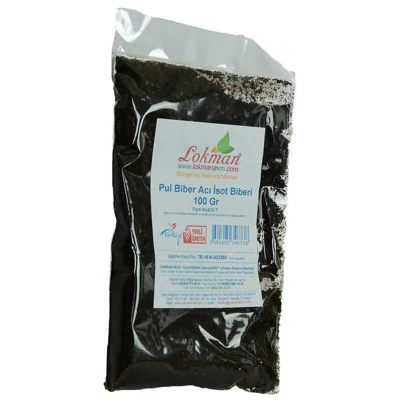 Pul Biber Acı İsot Biberi 100 Gr Paket 4