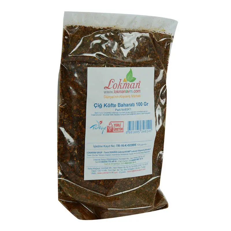 Çiğ Köfte Saf Baharatı 100 Gr Paket 4
