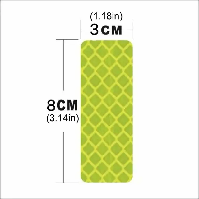 Altıgen Petek Dokulu Reflektör – Güçlü Yansıtıcı Uyarı Bandı (10 ad 8cmx3cm) 3