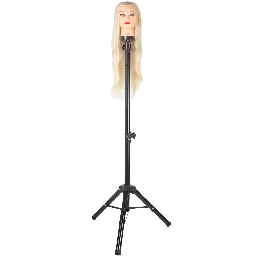 Kuaför Eğitim Mankeni İçin Metal Tripod / Siyah + Taşıma Çantası 2