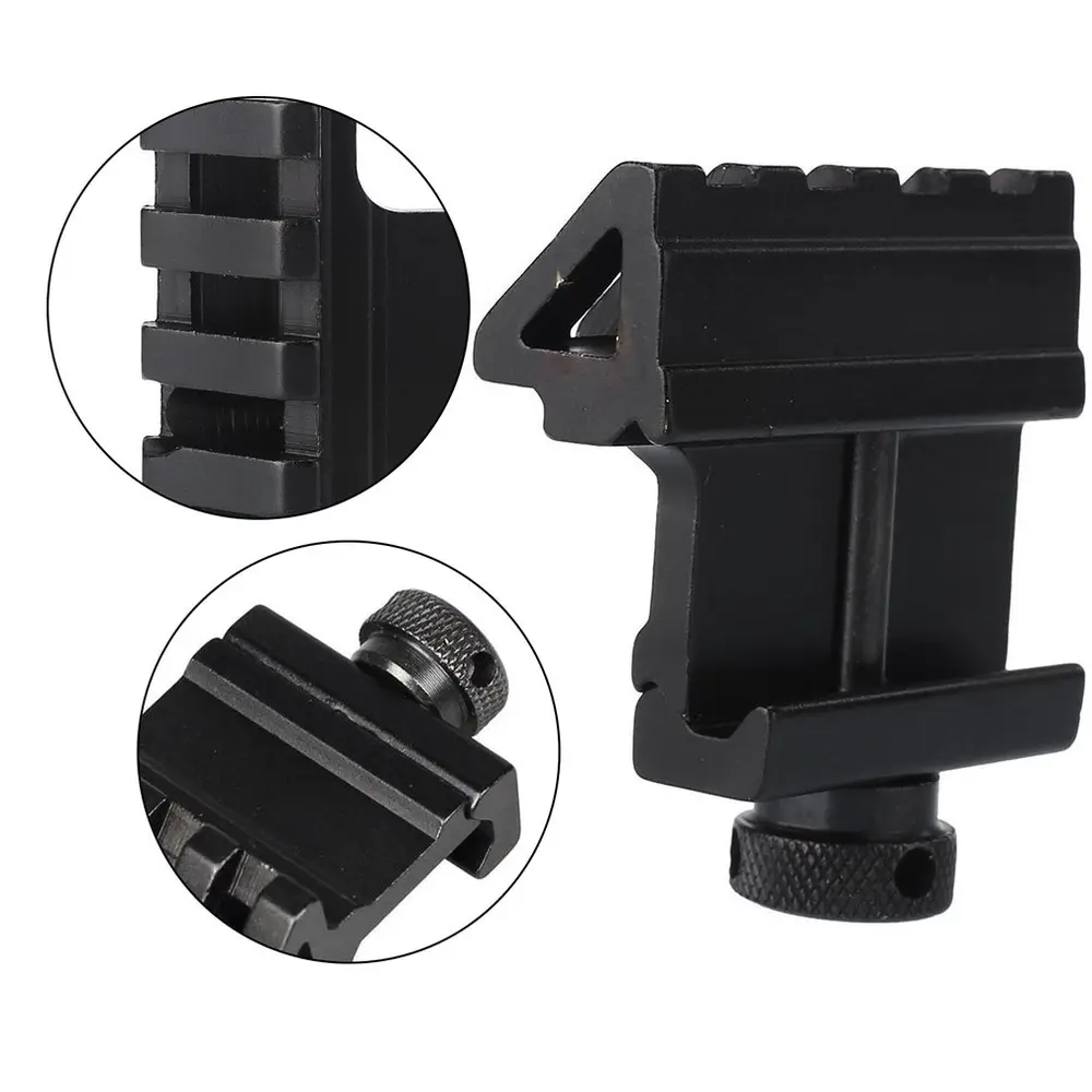 Taktik 45 derece açı ofset yan adaptörü RTS 20mm Picatinny ray 4