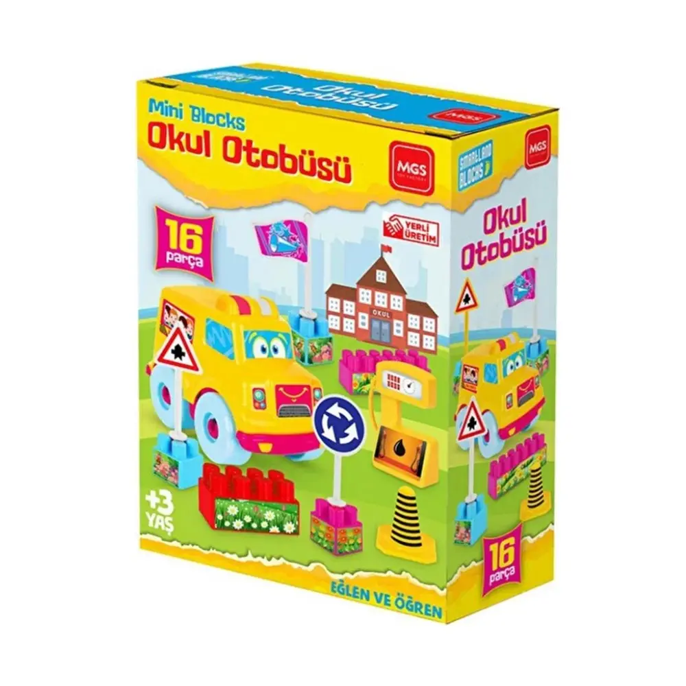 Okul Otobüsü Seti 16 Parça - URT-10-3597 - 1 ADET 2