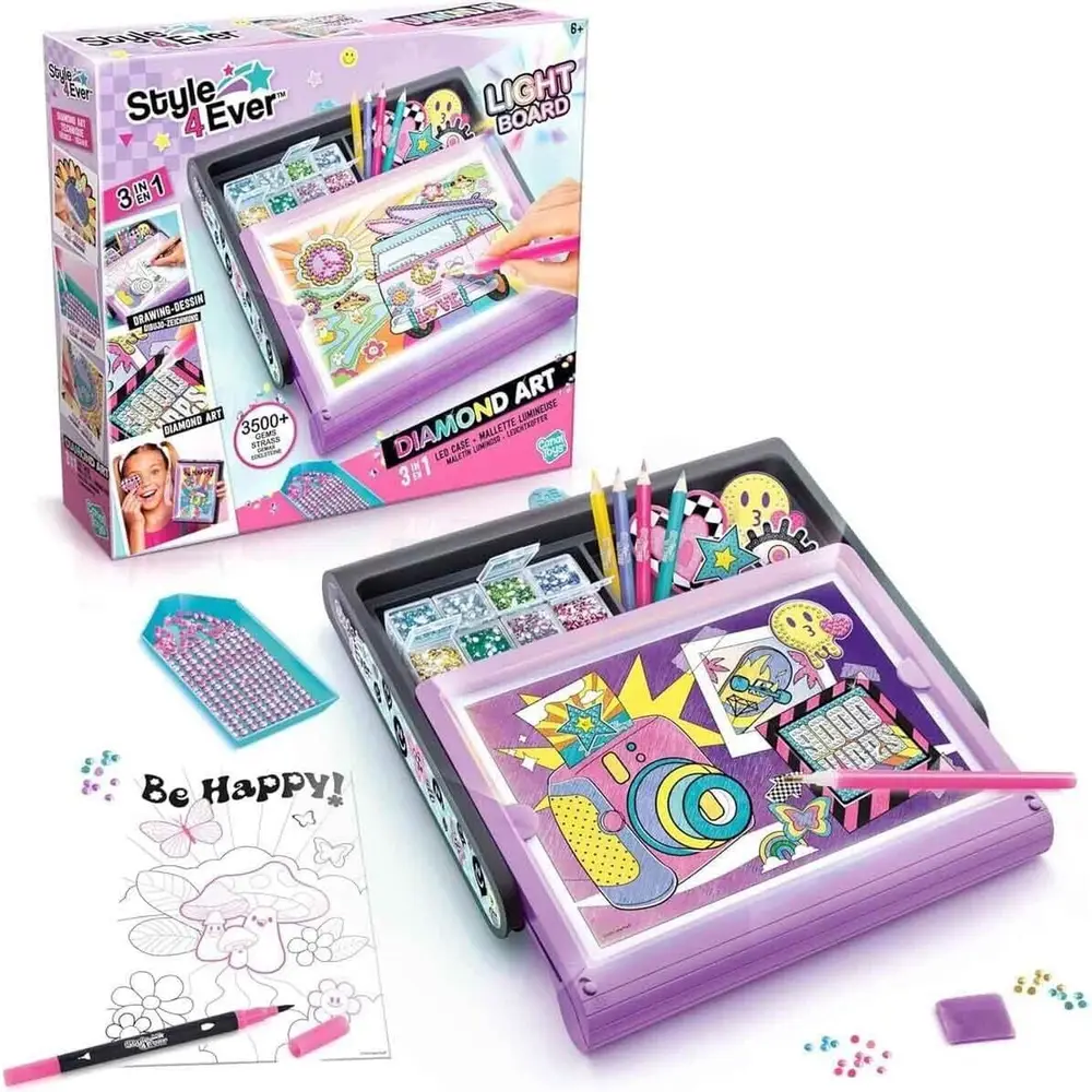 28817 SUN-CNL-HOBİ SET  4EVER DIAMOND ART 3IN1 IŞIKLI BO