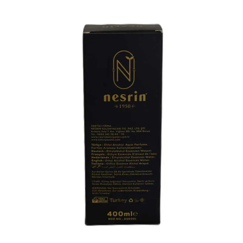 Aşk-ı Harem Kolonyası 80 Derece Özel Seri Kutulu Pet Şişe 400 ML - Eau De Cologne 3