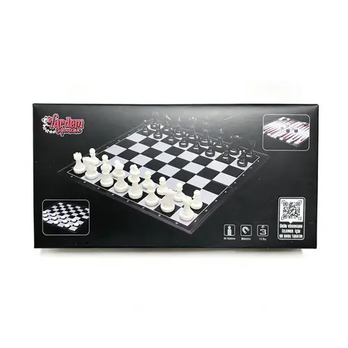VRD10665 KATLANABİLİR SATRANC TLA VE DAMA SETİ