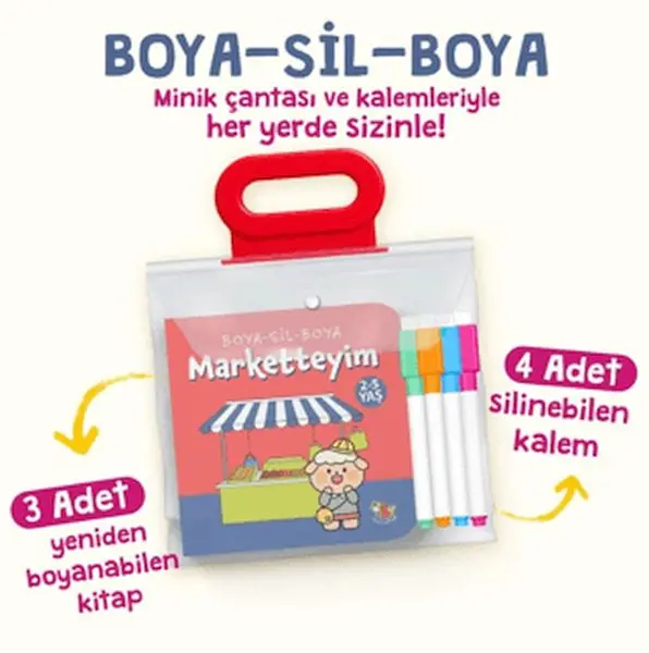 Boya Sil Boya - 2 (Marketteyim - Evdeyim - Parktayım / 2-5 Yaş)