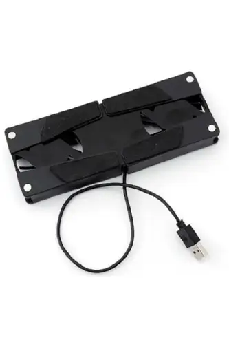 2 Fanlı Notebook Soğutucu Portatif Katlanabilir Laptop Soğutucu Fan Usbli Stand Biisayar Fanı
