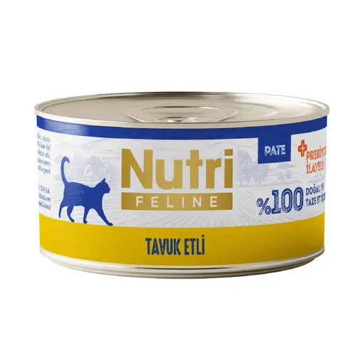 Nutri Feline Pate Tuk Etli Tahılsız Kedi Konservesi 70 Gr