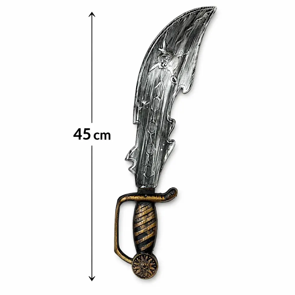 Eskitme Detaylı Plastik Korsan ı 45 cm 3
