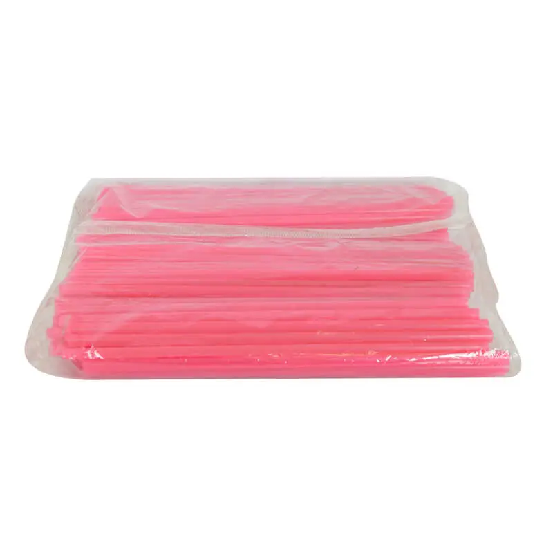 Körüksüz Pipet Ayran Kola Meşrubat Pipeti 19 Cm Kırmızı 150 Adet Paket 4