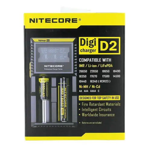Nitecore D2 Digi Charger Li-ion / NI-CD / NI-MH / LifePO4 Dijital Pil Şarj