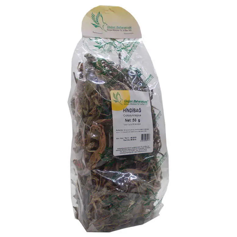 Hindibağ Yaprağı Otu Doğal 50 Gr Paket 4