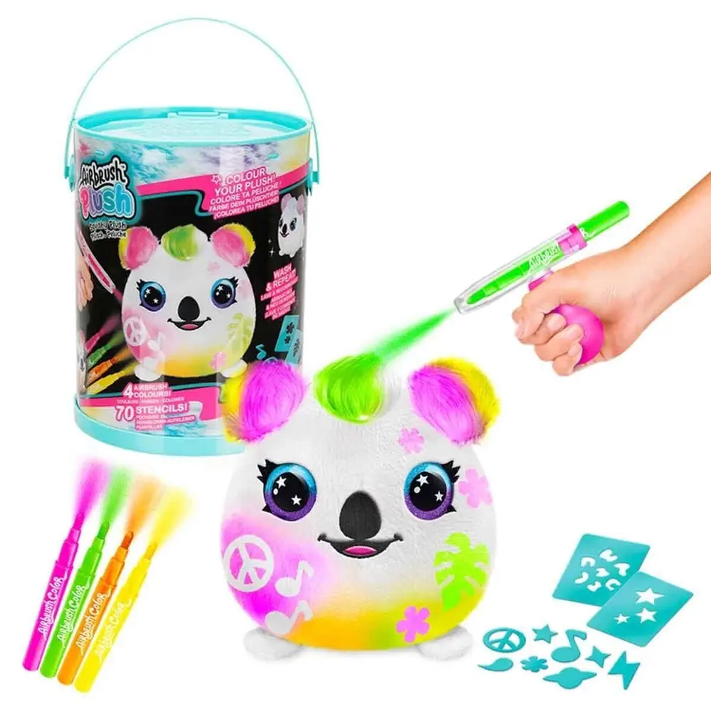 45523 Airbrush Peluş Neon Boyama Seti -Sunman 3