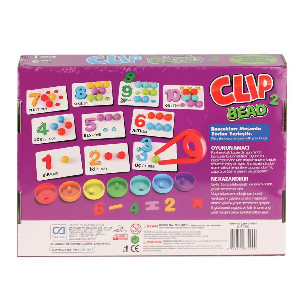 CAPLS-5286 Clip Bead Kutu Oyunu -CA Games 2