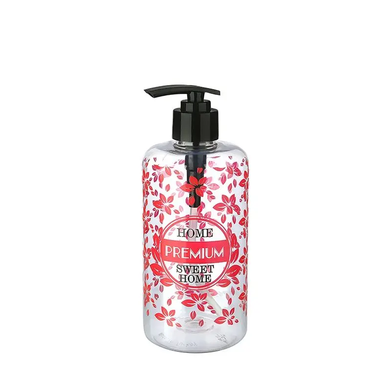 Şeffaf Sıvı Sabunluk Yuvarlak Plastik 500 ML 3