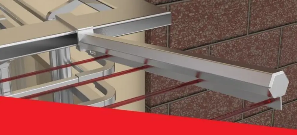 Koral Profil Alüminyum Balkon Çamaşır Kurutmalığı 60x25 3