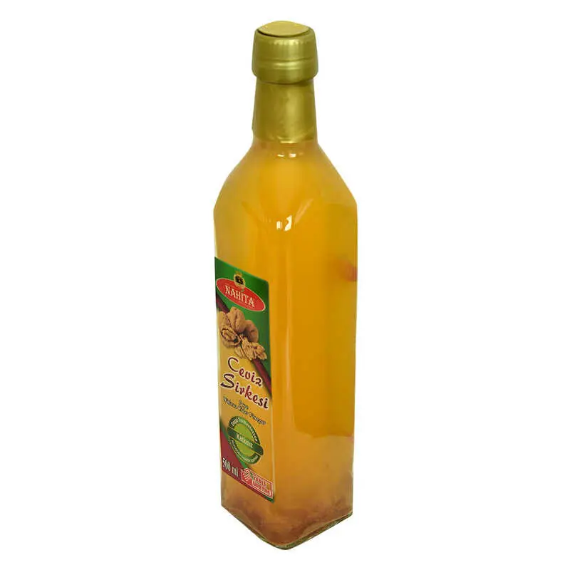 Ceviz Sirkesi Doğal Fermantasyon Katkısız Cam Şişe 500 ML 4