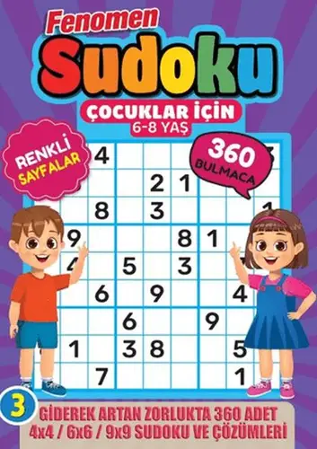 Fenomen Çuklar için Sudoku (6-8 Yaş) -3