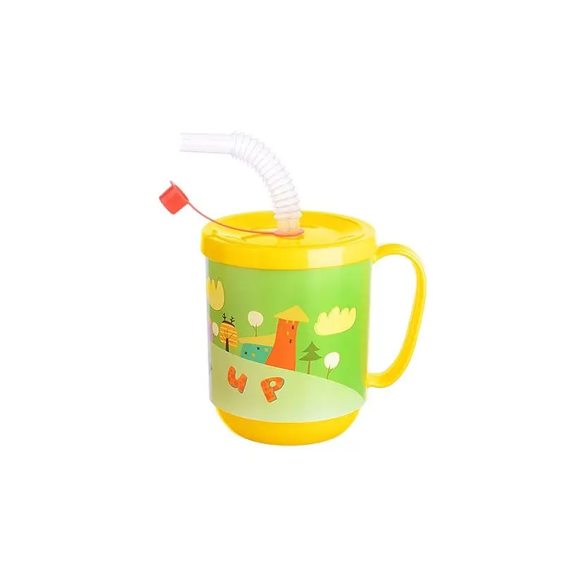 3 Adet pipetli Çuk Içecek Bardağı Desenli Bardak 350ml 3