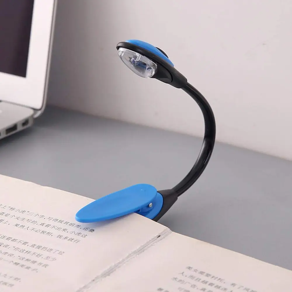 Okuma Işığı Led Booklight Kıskaçlı Pilli Model Led Işık 2