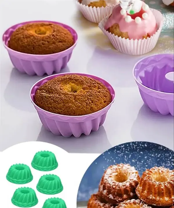 Muffin Kek Kalıbı Silikon 6 Adet 3
