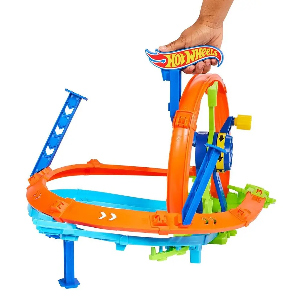 JBX65 Hot Wheels Hızlı Fırlatma ve Döngü Parkuru Oyun Seti 4