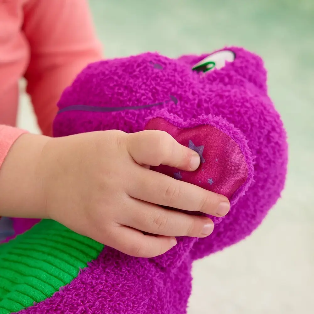 HYG89 Fisher-Price Kalp Yapan Barney Pelüş Oyuncağı 4