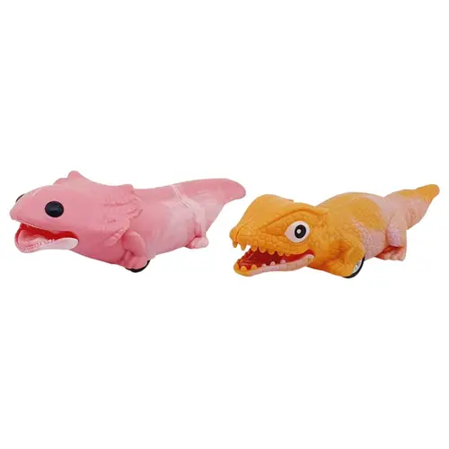 Sürtmeli Sürüngen Hayvanlar 2'li - Semender & Dinazor - 1 ADET