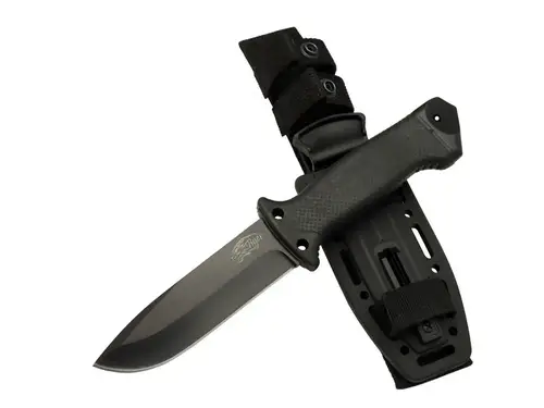Tiger Tactical HTM 3321 A Siyah Outdoor / Bıçak 27cm - Kauçuk Sap, Kılıflı, Kutulu