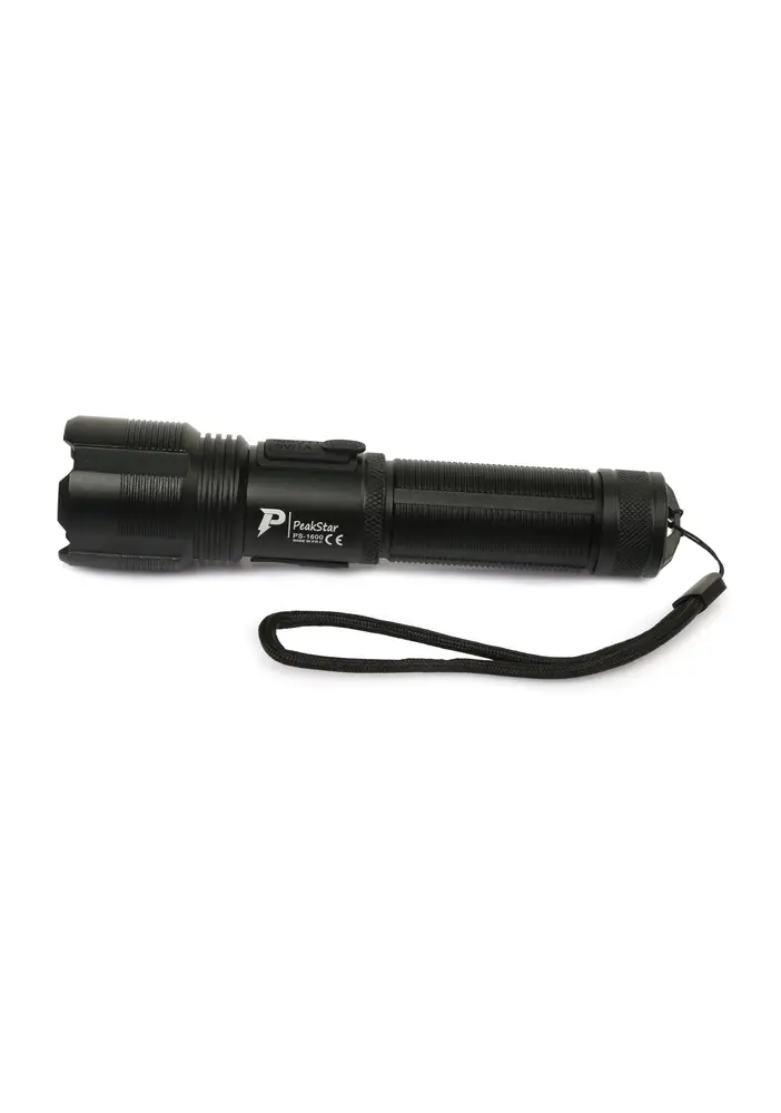 PeakStar Ps-1600 Süper Parlak Led Zoomlu 5 Mod Su Geçirmez Profesyonel Kamp Bekçi cı Feneri 4