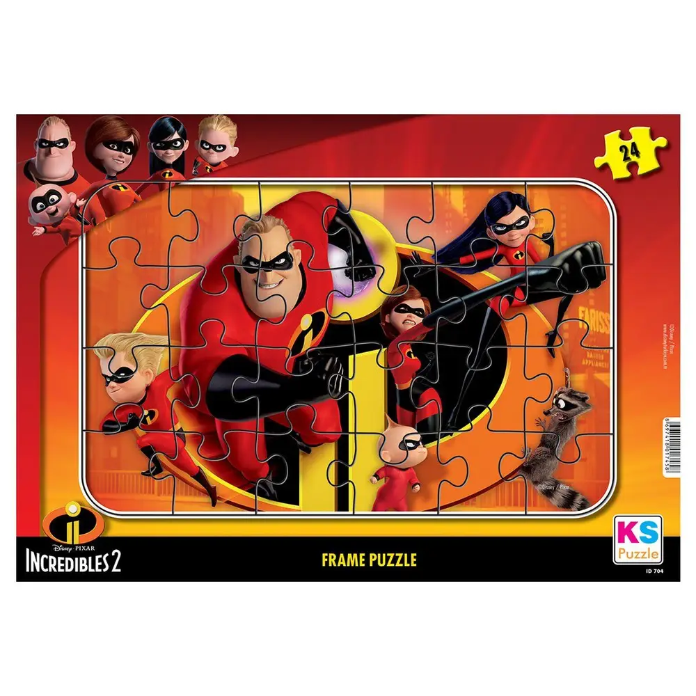 INC 704 Incredibles 2 Puzzle 24 Parça