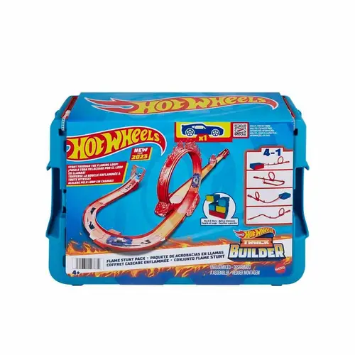 C04 Hot Wheels Track Builder Alev Temalı Akrobasi Seti